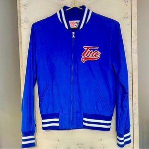 Aritzia Vintage TNA Sportswear Satin Varsity Bomber Jacket
